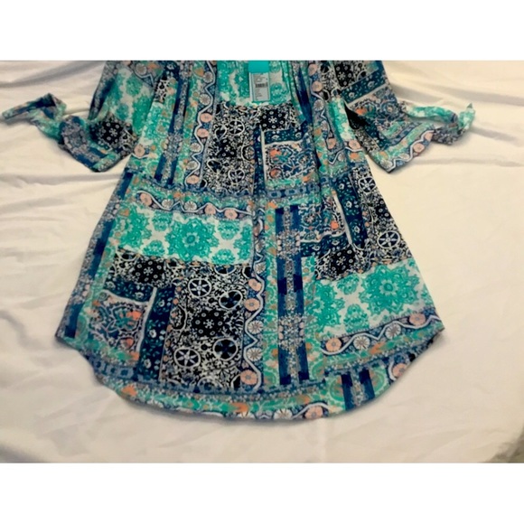 Seafolly Printed Silk Road Off Shoulder Dress - Picture 3 of 5
